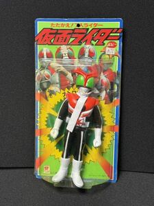 当時物 ポピー 仮面ライダー ストロンガー ソフビ ミドルサイズ ブリスター (検) 旧バンダイ マスダヤ ブルマァク タカトク