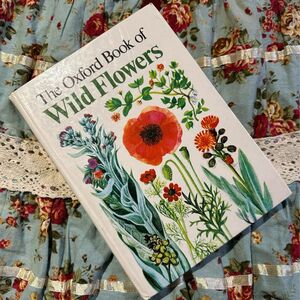 洋書　古書　WILD FLOWERS 植物図鑑　ボタニカルアート　コラージュ