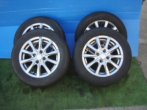 ★ GE6 フィット に付いていた 社外 YFC GRASS RX 13インチ アルミホイール PCD100 4穴 5.5J +40 タイヤ 175/65R14 4本 SET　360146JJ