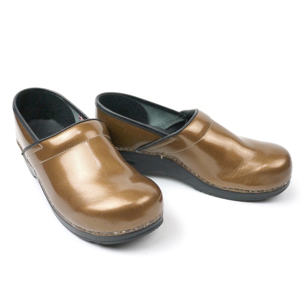 Sanita 41 サニタ エナメル クロッグ シューズ プロフェッショナル サボ サンダル メンズ ユーロ ヨーロッパ デンマーク 靴 古着　25.5cm