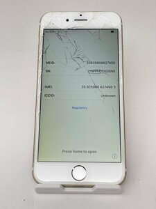 873【ジャンク品】 iPhone6 128GB softbank ゴールド バッテリー81%