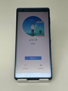 956【ジャンク品】 Xperia XZ2 SOV37 au ブルー