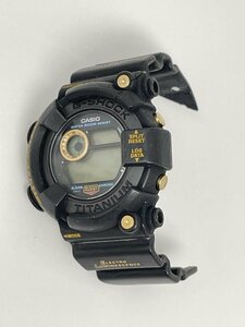 1051【ジャンク品】 G-SHOCK DW-8200B-9A FROGMAN フロッグマン スクリューバック ブラックチタン 黒金 ブラック ゴールド 潜水蛙