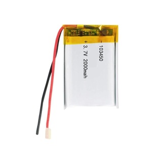  rechargeable Li-Po battery 103450 3.7V bolt 2000mAhlipo polymer lithium battery, protection PCB charge module attaching 1 piece. price immediate payment possibility 