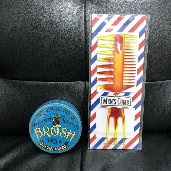 BROSH POMADE　ブロッシュ　ポマード　115g×コーム　　　　　　