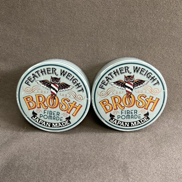 BROSH POMADE　ブロッシュ　ポマード　ファイバー　　120g×2