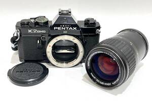 KU-009中古現状品/動作未確認【PENTAX ペンタックス】K2 DMD カメラ ブラック 本体 ＆ SMC PENTAX-M ZOOM 35-70mm レンズ セット フィルム