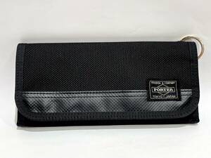 DRM-TO-063 ★１円～中古現状品【PORTER ポーター】 ヒート ロングウォレット 長財布 ブラック色 小銭入れ 札入れ カード入れ 吉田カバン