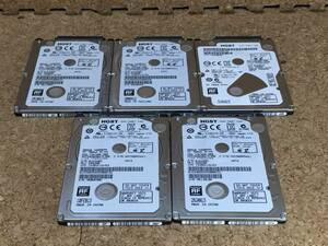 A12427)2.5インチ SATA 500GB HDD 7ｍｍ 中古動作品5台セット