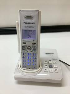 A20875)Panasonic KX-FKN527-W+Panasonic VE-SV08-W デジタルコードレス ホン 現状品＊充電器付