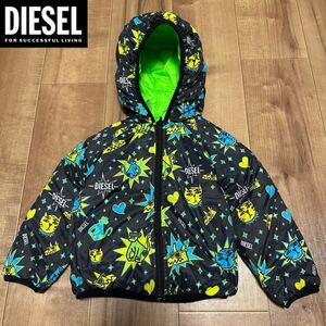 新品 未使用 タグ付き ★定価19,800円 DIESEL KID BABY ディーゼル キッズ ベビー 90cm リバーシブル 中綿ジャケット アウター 26