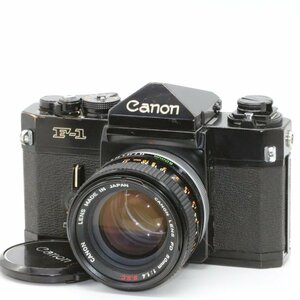良品 Canon F-1 アイレベル 前期 一眼レフフィルムカメラ FD 50mm f1.4 S.S.C. SSC 標準 単焦点 マニュアル オールドレンズ