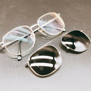 【レア】PENTAX ペンタックス 9221 マグネット式 前掛け サングラス 度あり 眼鏡 メガネ めがね ヴィンテージ 昭和レトロ ファッション小物の画像6
