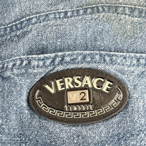 ★VERSACE ヴェルサーチ V2 CLASSICヴィンテージ ジーンズ ジーパン デニム パンツ メンズ サイズ36 ブルー S128の画像4