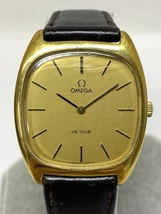 【即決】 OMEGA オメガ デ・ヴィル デビル De Ville メンズウォッチ 腕時計 1977 111.0139 ゴールド文字盤 手巻き Cal.625_画像1