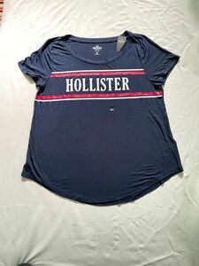 新品★ホリスター HOLLISTER 紺　Tシャツ　Lサイズ