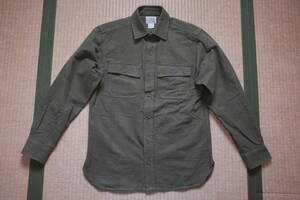 L.L.Bean　ネルシャツ　モスグリーン　size S