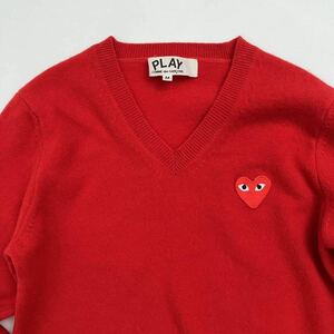 PLAY● プレイコムデギャルソン COMME des GARCONS ハートマーク セーター girl Kei noir Junya ジュンヤ コムコム ガール ハート　y2k