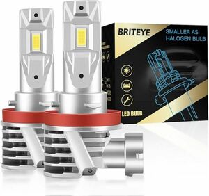 【爆光・進化モデル】Briteye H11 LEDヘッドライト爆光 新基準車検対応 H8 H9 H11兼用 LEDバルブ 6500