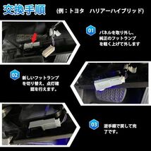 GIMUYA 新型 ハリアー 80系 フットランプ led インナーランプ トヨタ 車種専用 LEDルームランプ インテリア カス_画像7