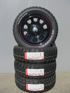 ナンカンFT-9■165/65R14■ホワイトレター+デイトナホイール 新品4本セット■ハスラーエブリーキャリーハイゼットアクティピクシスウェイク