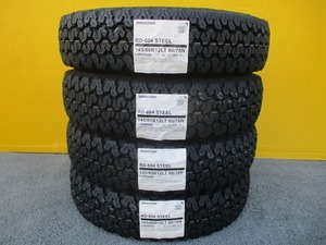 新品4本■全国送料込み \20,300円■ブリヂストンRD-604■145/80R12LT 80/78N(145R12 6PR)■軽トラエブリーキャリーハイゼットサンバーNバン