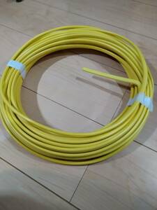 合計１１３ｍ　ＶＶＦ１．６ｘ２ 　黄色　心線　黒白　色分け配線に最適　見やすい　送料無料　電線