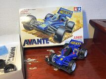 【智】小鹿 タミヤ 1/32 レーサーミニ四駆 アバンテ Jr. Avante Juniorモーター付き 組立済み TAMIYA 当時物 現状_画像1