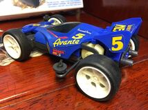 【智】小鹿 タミヤ 1/32 レーサーミニ四駆 アバンテ Jr. Avante Juniorモーター付き 組立済み TAMIYA 当時物 現状_画像6