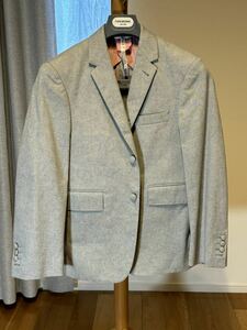 ４１　トムブラウン　ThomBrowne グレー　コットン生地　ジャケット　夏用