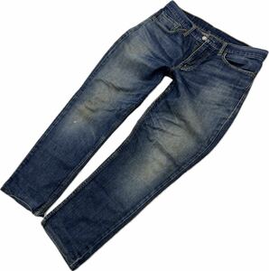 LEVIS ☆ 511 ストレッチ デニムパンツ ストレート ブルー ジーンズ 34 アメカジ ストリート 大人カジュアル 古着 人気 リーバイス■Ja7238