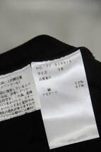 b2 美品 エムズグレイシー リボン スパンコール装飾 パフスリーブ 半袖トップス/Tシャツ/カットソー 黒/38_画像6