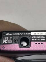 Nikon ニコン COOLPIX S3000 コンパクトデジタルカメラ 4xWIDE OPTICAL ZOOM VR 12.0 MEGA PIXELS 動作確認済み 固定送料価格 2000_画像10