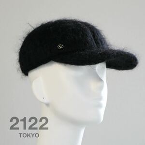 【1円】GUCCI グッチ ダブルG モヘア ベースボールキャップ ブラック 帽子 付属品完備 美品