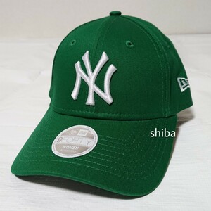 NEW ERA ニューエラ レディース ウィメンズ 9FORTY キャップ 帽子 NY ヤンキース 緑 グリーン 白 ホワイト