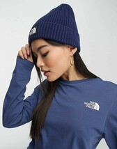 THE NORTH FACE ノースフェイス ニット帽 カフド ビーニー 帽子 キャップ ネイビー 紺色 黒 白 ユニセックス_画像7