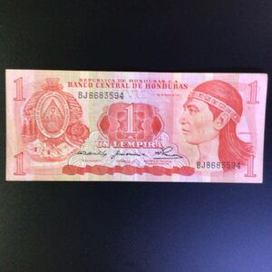 World Paper Money HONDURAS 1 Lempira【1980】