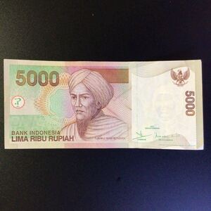 World Paper Money INDONESIA 5000 Rupiah【2001】