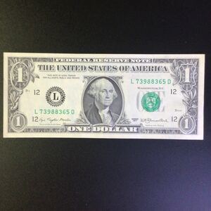 World Paper Money UNITED STATES OF AMERICA 1 Dollar《George Washington》【1977】『SERIES OF 1977』〔San Francisco〕.