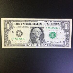 World Paper Money UNITED STATES OF AMERICA 1 Dollar《George Washington》【2009】『SERIES OF 2009』〔Atlanta〕.