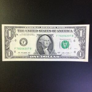 World Paper Money UNITED STATES OF AMERICA 1 Dollar《George Washington》【2013】『SERIES OF 2013』〔Atlanta〕