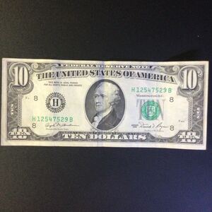 World Paper Money UNITED STATES OF AMERICA 10 Dollars《Alexander Hamilton》【1981】『SERIES OF 1981』〔St. Louis〕