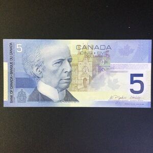 World Paper Money CANADA 5 Dollars【2002】