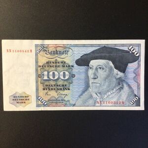 World Paper Money GERMANY FEDERAL REPUBLIC 100 Deutsche Mark【1980】