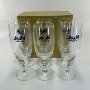 【未使用品】Asahi アサヒビール ワイングラス ノベルティ ガラス ビアグラス 6個セット