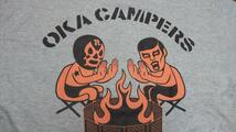 未使用 丘キャンパーズ サンゾー工務店 コラボ Tシャツ XXL 灰 パンクドランカーズ punkdrunkers プロレス キャンプ 焚火 3L_画像9