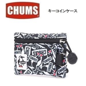 CHUMS チャムス リサイクルキーコインケース ロゴステッカー柄 CH60-3574　コインケース　キーケース　アウトドア