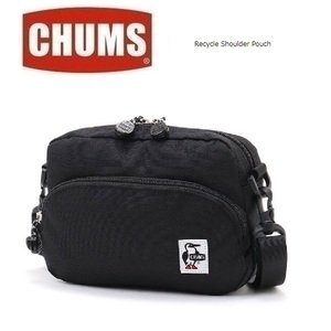 CHUMS チャムス リサイクルショルダーポーチ ブラック CH60-3539　ショルダーバッグ　アウトドア