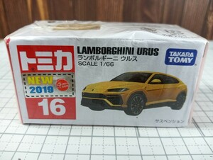 トミカ No.16 ランボルギーニ ウルス S=1/66 未開封品 LAMBORGHINI URUS 2019NEW タカラトミー