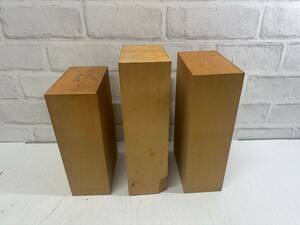 ※3個セット 能面用 檜 伝統工芸 木材 檜材 彫刻材 個人保管品